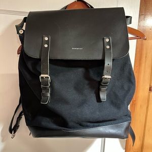 Sandqvist canvas/leather backpack